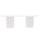 Arlo Oval Dining Table - 2.4m White