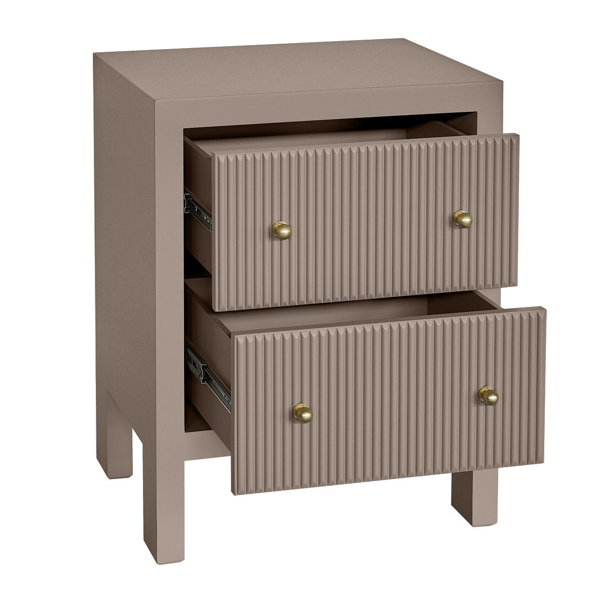 Ariana Bedside Table - Small Taupe