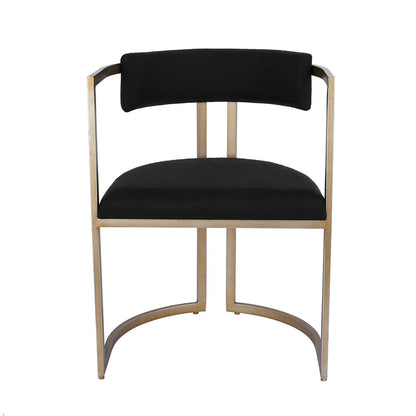 Dino Dining Chair - Black Linen