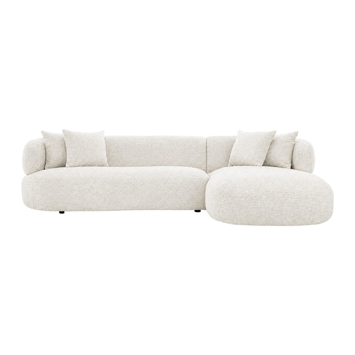 Greenwich Modular 3 Seater Sofa w Right Chaise - Off White