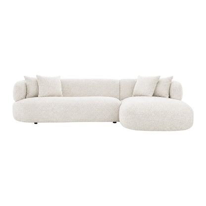 Greenwich Modular 3 Seater Sofa w Right Chaise - Off White