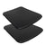 Astrid Seat Pad Set of 2 - Black Leather