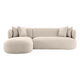 Greenwich 3 Seater Sofa w Right Chaise - Natural Chenille