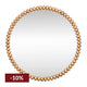 Esme Round Wall Mirror - Gold Leaf