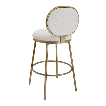 Eliza Swivel Kitchen Stool - Natural Linen