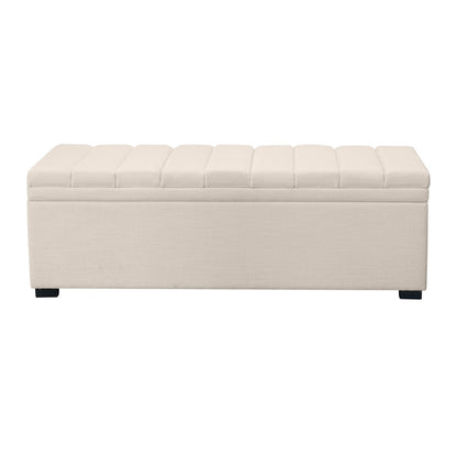 Soho Storage Bench Ottoman - Ivory
