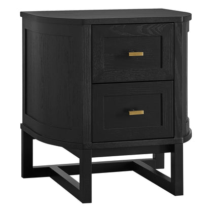 Theodore Bedside Table - Small Black Set of 2