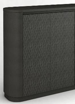 Mikki 2 Door Cabinet - Black - OUTLET NSW