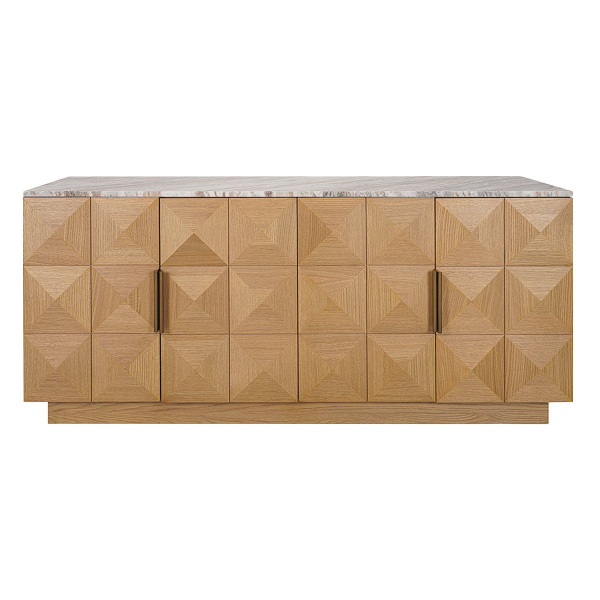 Benedict Natural Oak Buffet - River Brown Marble