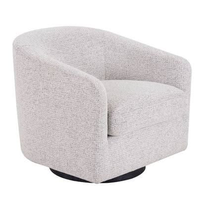 Bellevue Swivel Arm Chair - Salt & Pepper