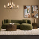 Greenwich 3 Seater Sofa w Right Chaise - Sage Chenille