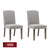 Lethbridge Dining Chair Set of 2 - Taupe