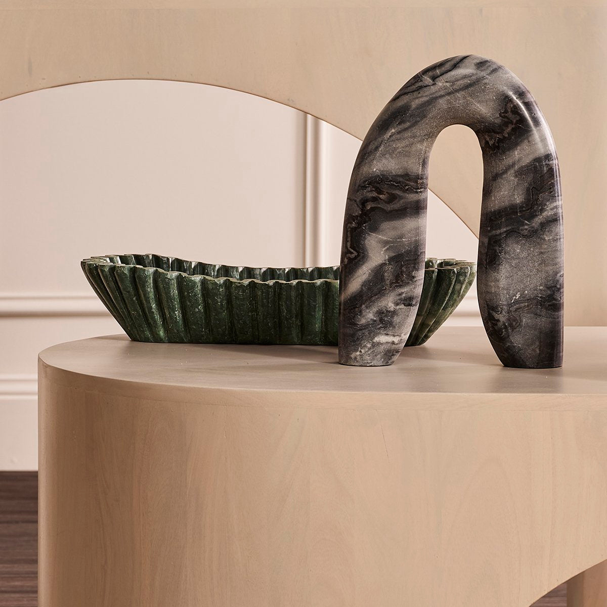 Arch Marble Sculpture - Grey – view 2