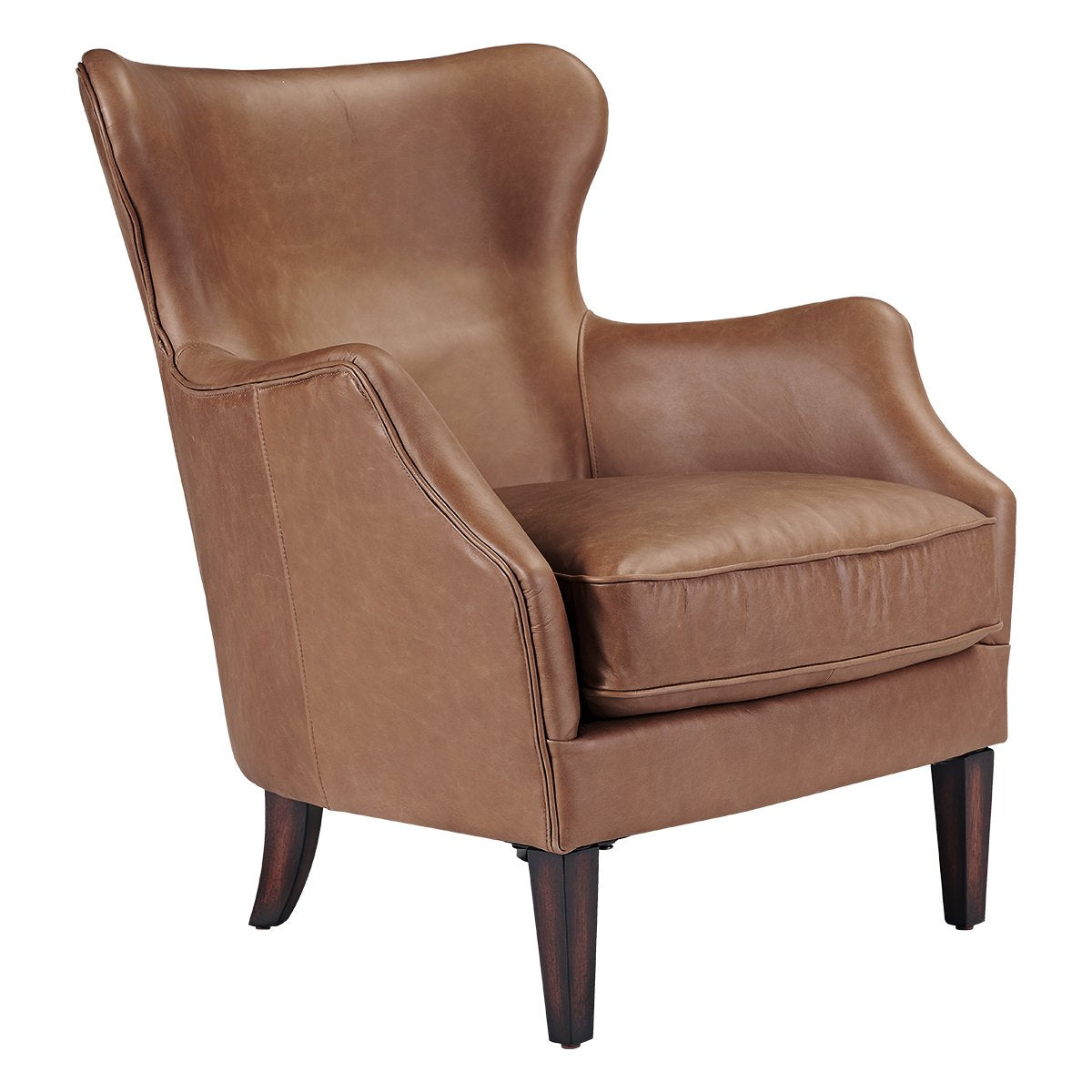 Marlon Arm Chair - Dark Brown Leather