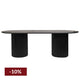 Arlo Oval Dining Table - 2.4m Black