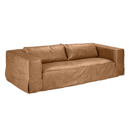 Pomona 3 Seater Sofa - Light Brown Leather
