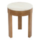 Oliver Marble Side Table - Small Oak.