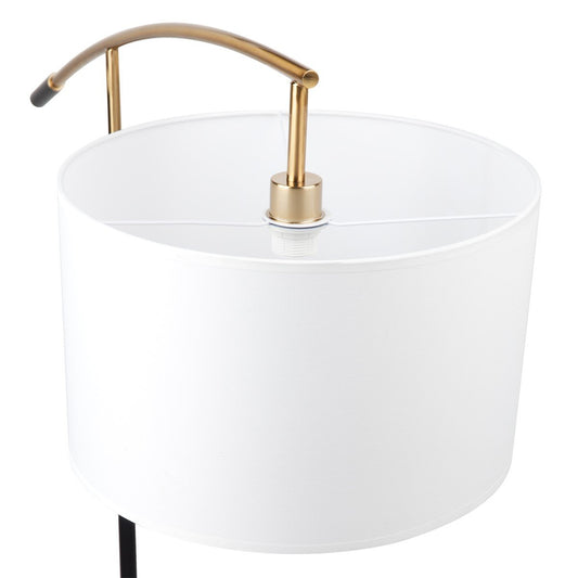 Linz Floor Drum Shade - White