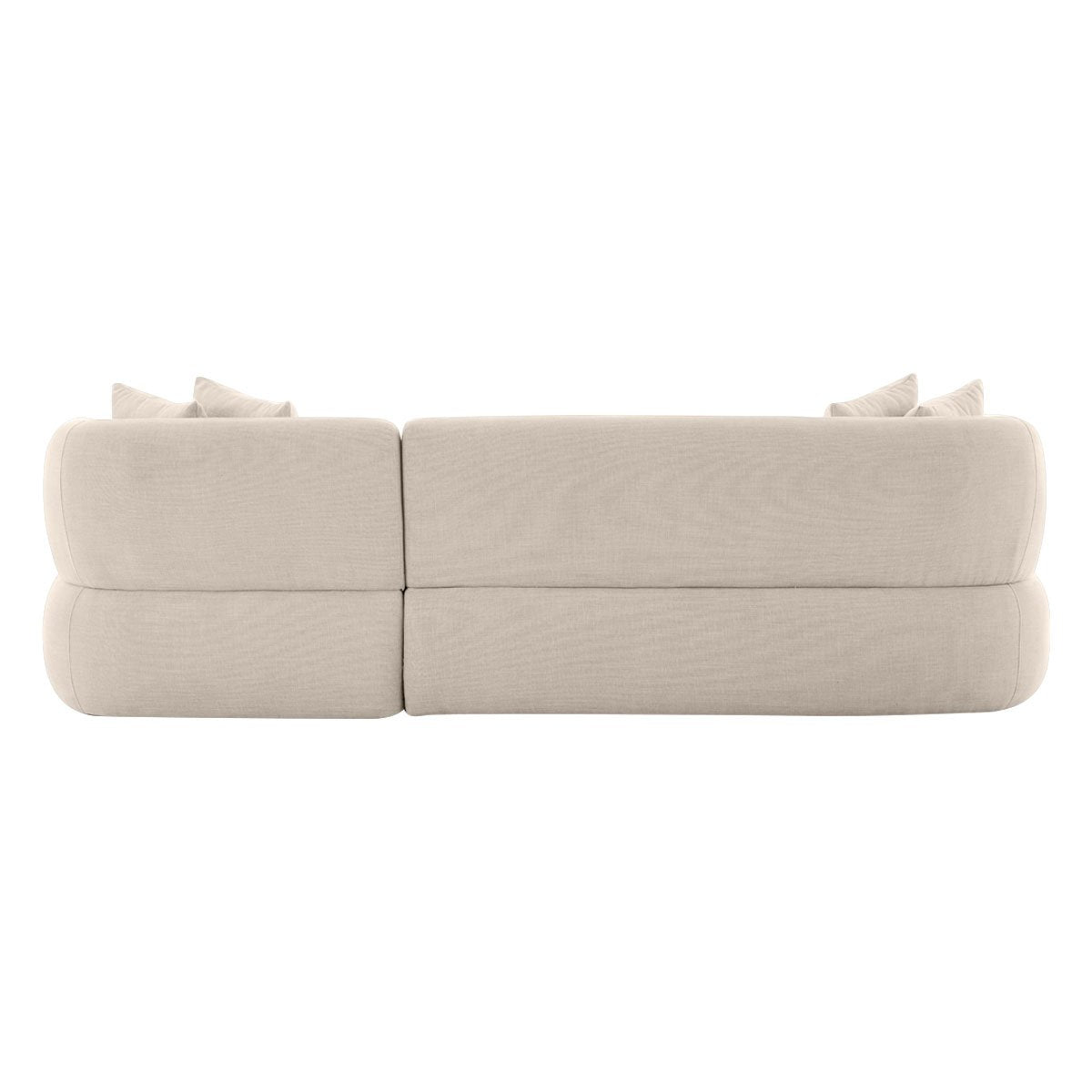 Greenwich Modular 3 Seater Sofa w Right Chaise - Natural Chenille