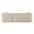 Greenwich 3 Seater Sofa w Right Chaise - Natural Chenille
