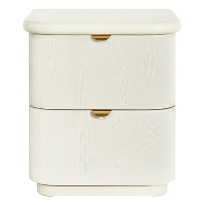 Lina 50x55cm Bedside Table - Ivory