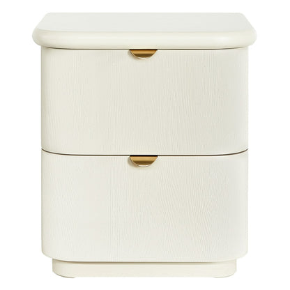 Lina 50x55cm Bedside Table - Ivory