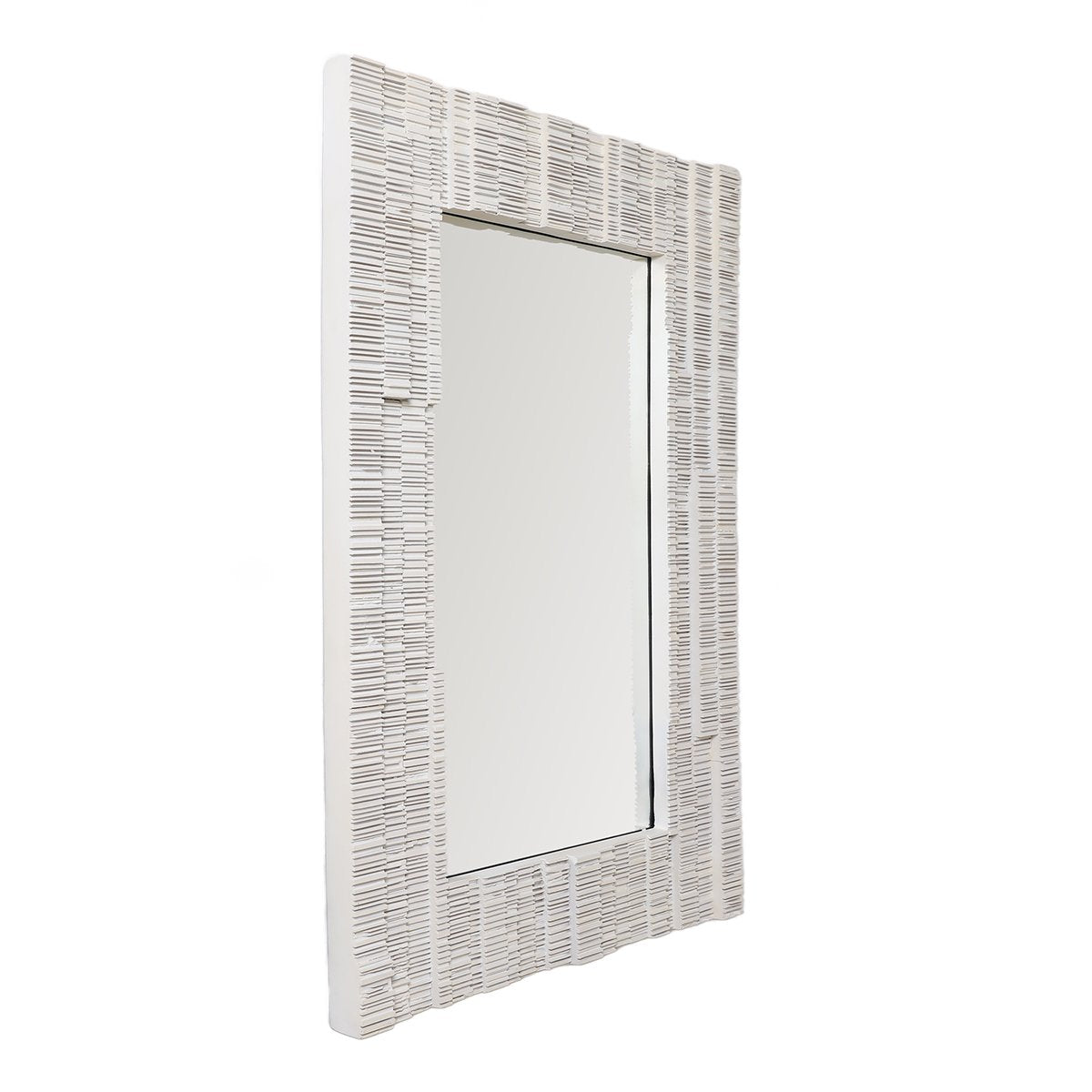 Dunbar Rectangle Wall Mirror - White