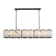 Florence Alabaster Pendant - Linear Black