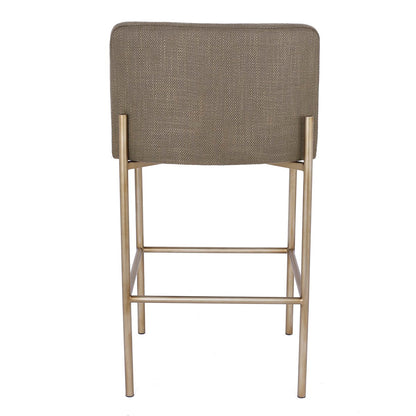 Leon Kitchen Stool - Chocolate Linen – view 4