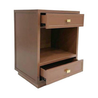 Logan Bedside Table - Small Mocha Mousse