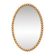 Esme Oval Wall Mirror - Gold Leaf