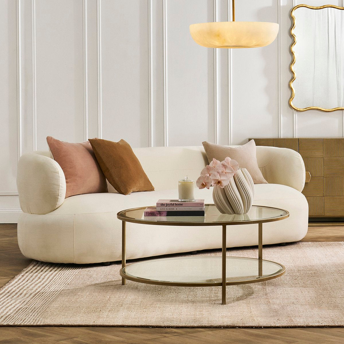 Greenwich 3 Seater Sofa - Ivory Chenille