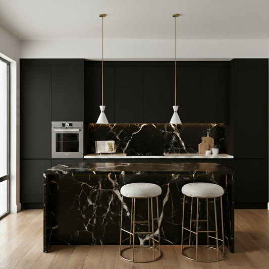 Oslo Pendant - White w Brass