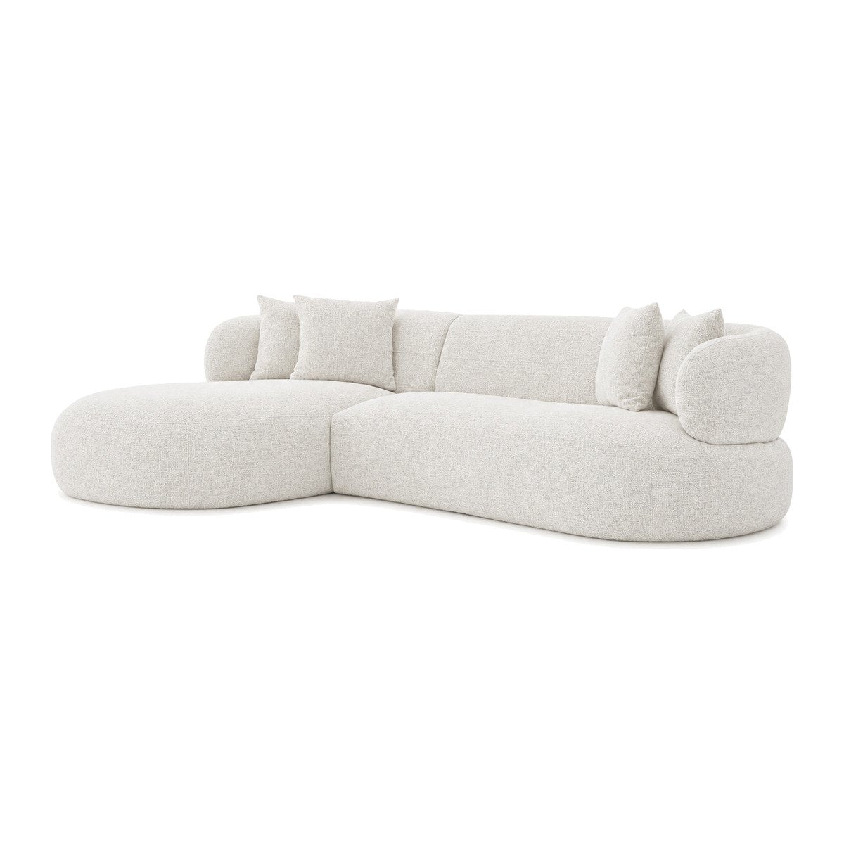 Greenwich Modular 3 Seater Sofa w Left Chaise - Off White