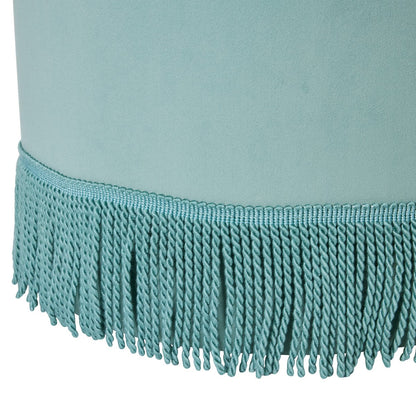 Nemi Stool - Duck Egg Blue Velvet