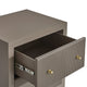 Ariana Bedside Table - Small Taupe