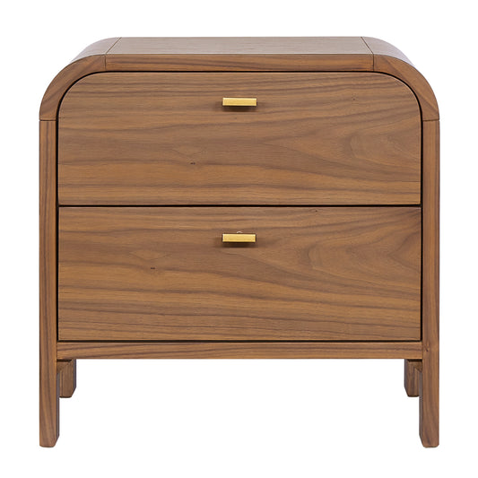 Chisholm 60x60cm Bedside Table - Walnut