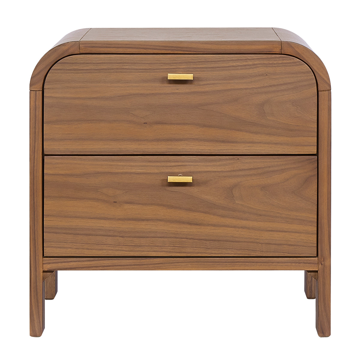 Chisholm 60x60cm Bedside Table - Walnut