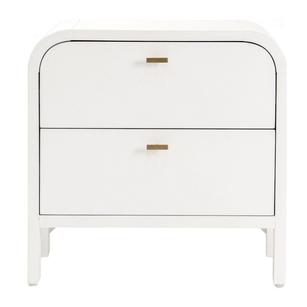 Chisholm 60x60cm Bedside Table - White