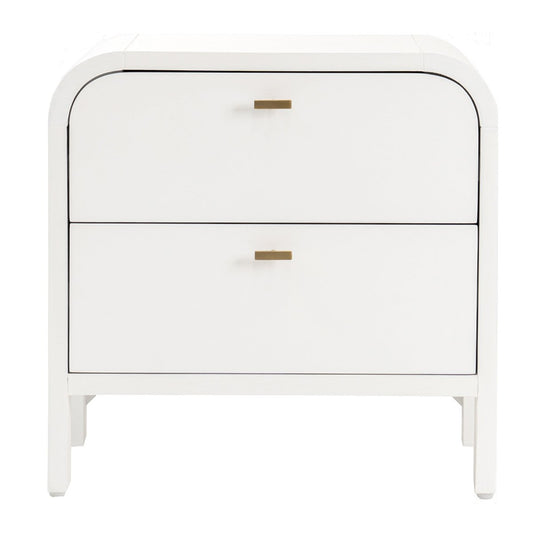 Chisholm 60x60cm Bedside Table - White
