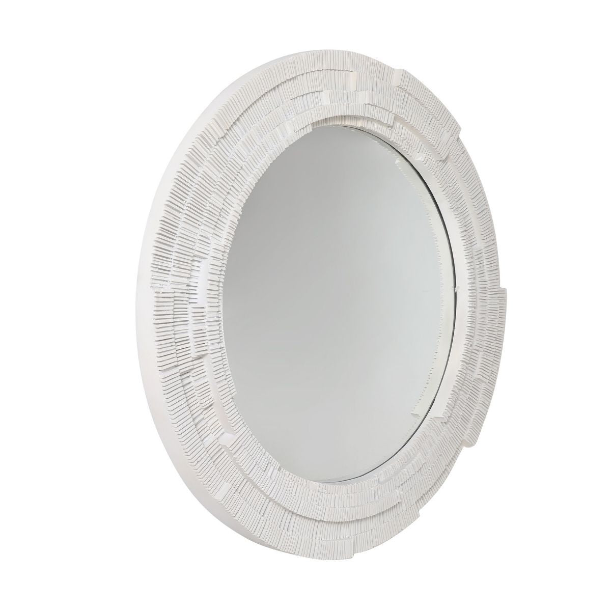 Dunbar 101.5x101.5cm Round Wall Mirror - White