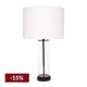 East Side Table Lamp - Black w White Shade