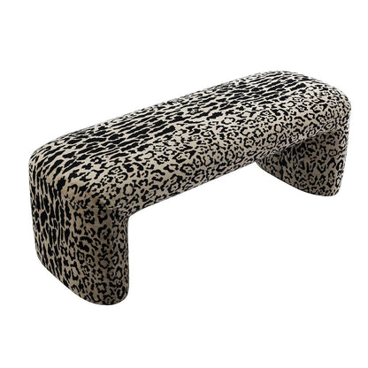 Piper Bench Ottoman - Leopard Chenille *LIMITED EDITION*