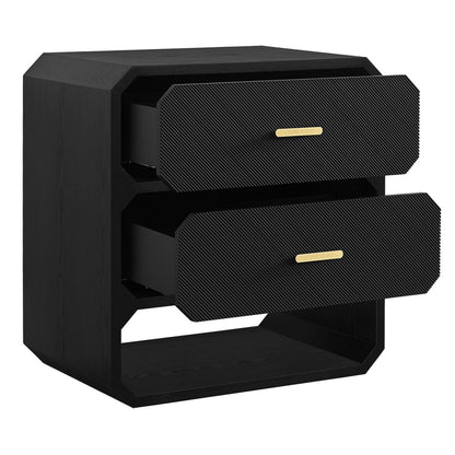 Anderson 2 Drawer Chest - Black