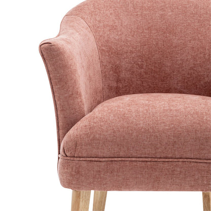 Elsa Arm Chair - Coral Chenille