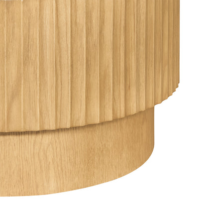 Avery Oval Coffee Table - Natural Oak