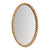 Esme Oval Wall Mirror - Gold Leaf