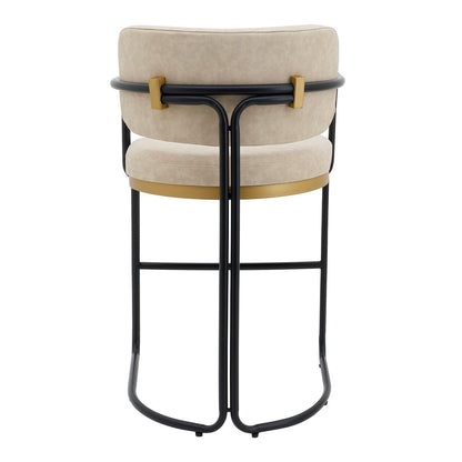 Charly Kitchen Stool – Beige Vegan Leather