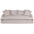 Hayman 3 Seater Slip Cover Sofa - Natural Linen