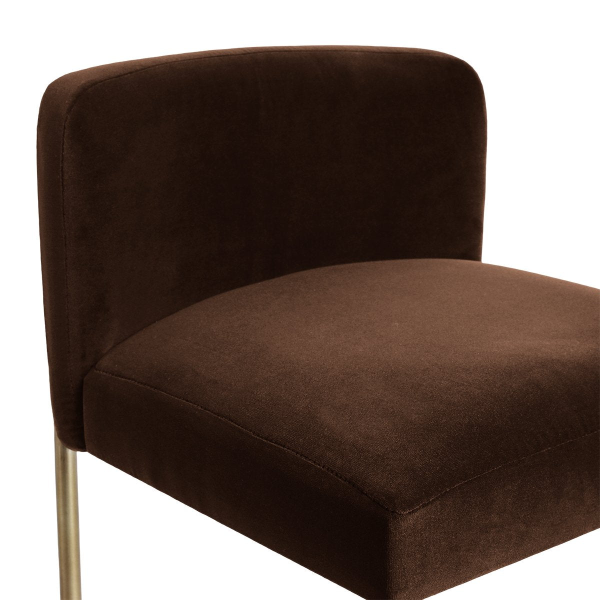 Leon Kitchen Stool - Dark Chocolate Velvet